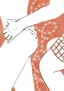 Arroz nero editorial illustration