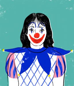 Clown digital illustration