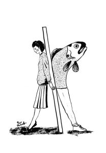 Against the Wall Illustration