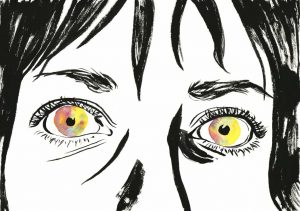 Bright eyes illustration