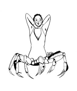 Crabby Girl Illustration