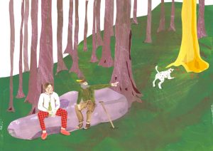 the golden goose storybook illustration