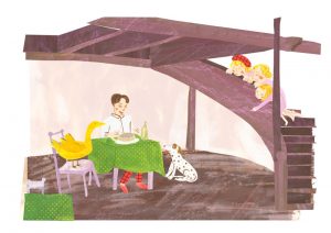 the golden goose storybook illustration