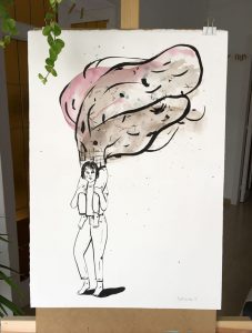 Explosion original artwork