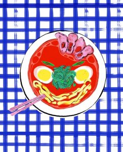 ramen digital illustration